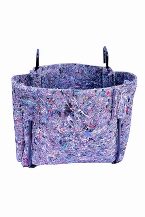 Vertical Hanger Geotextile Planter with Two Sections and Iron Hooks to Hang classic flowerpot  