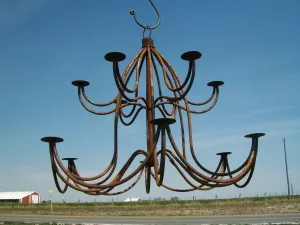 Very Large Chandelier Banquet Candelabra dried flower branch  