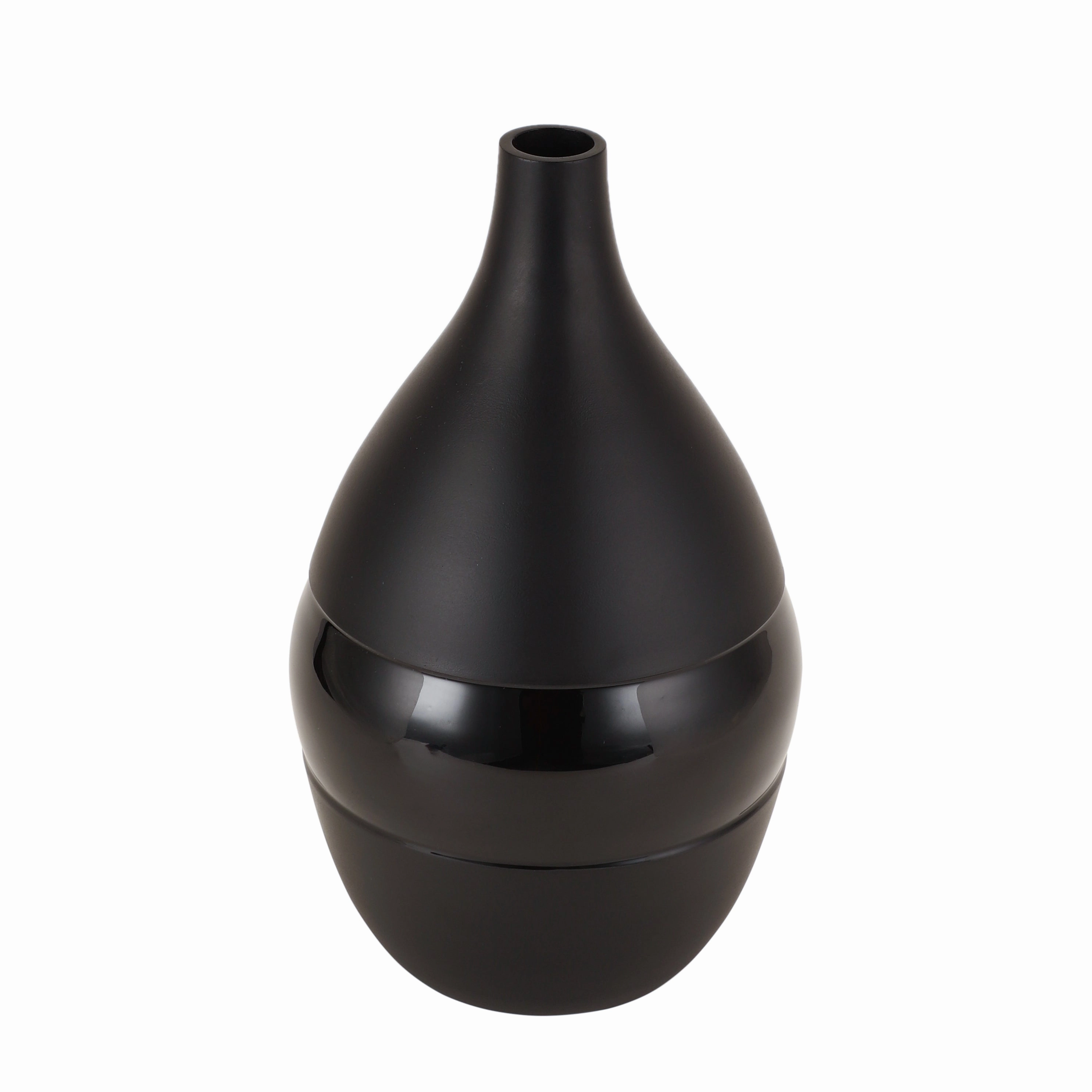 Vesera Black Enamel Vase