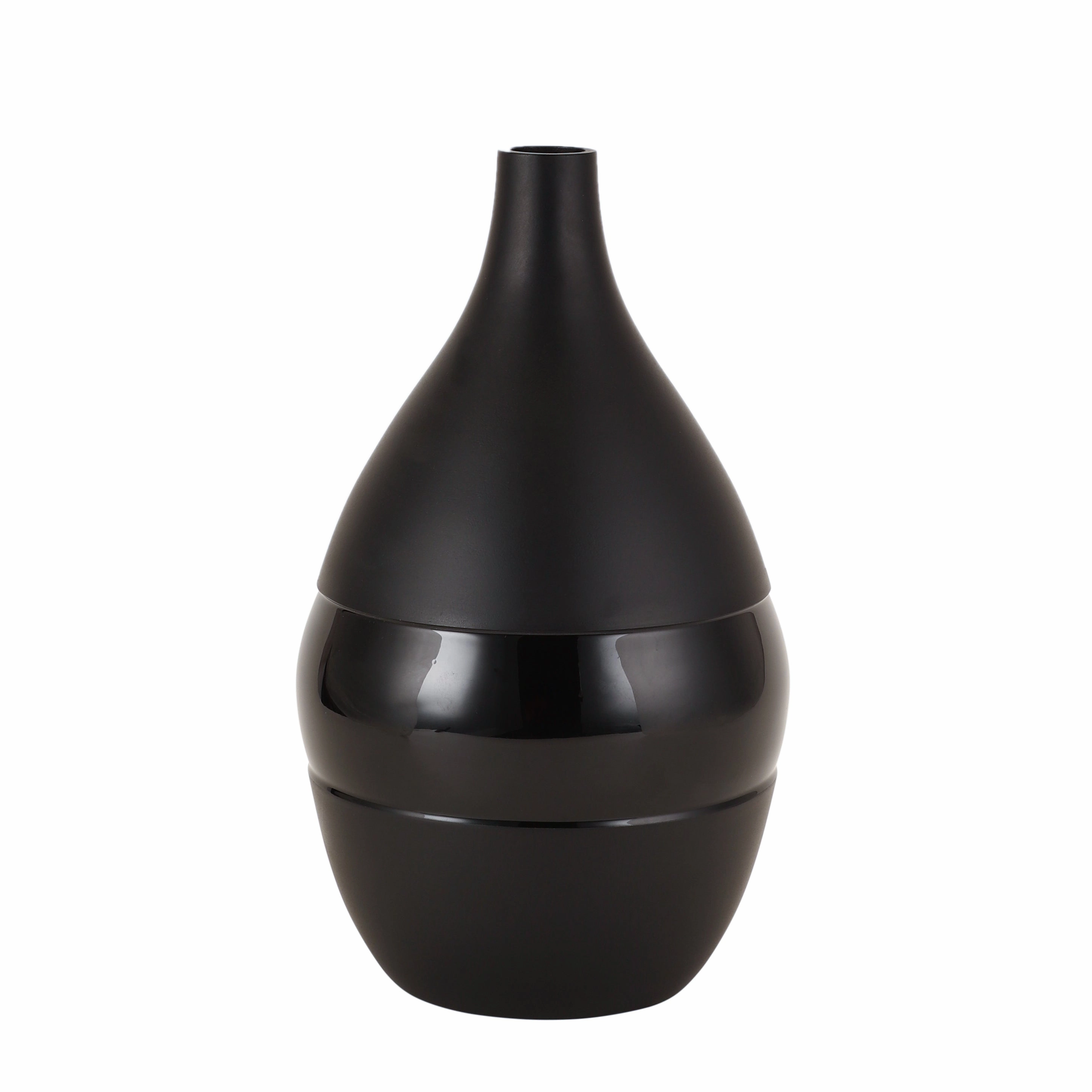 Vesera Black Enamel Vase