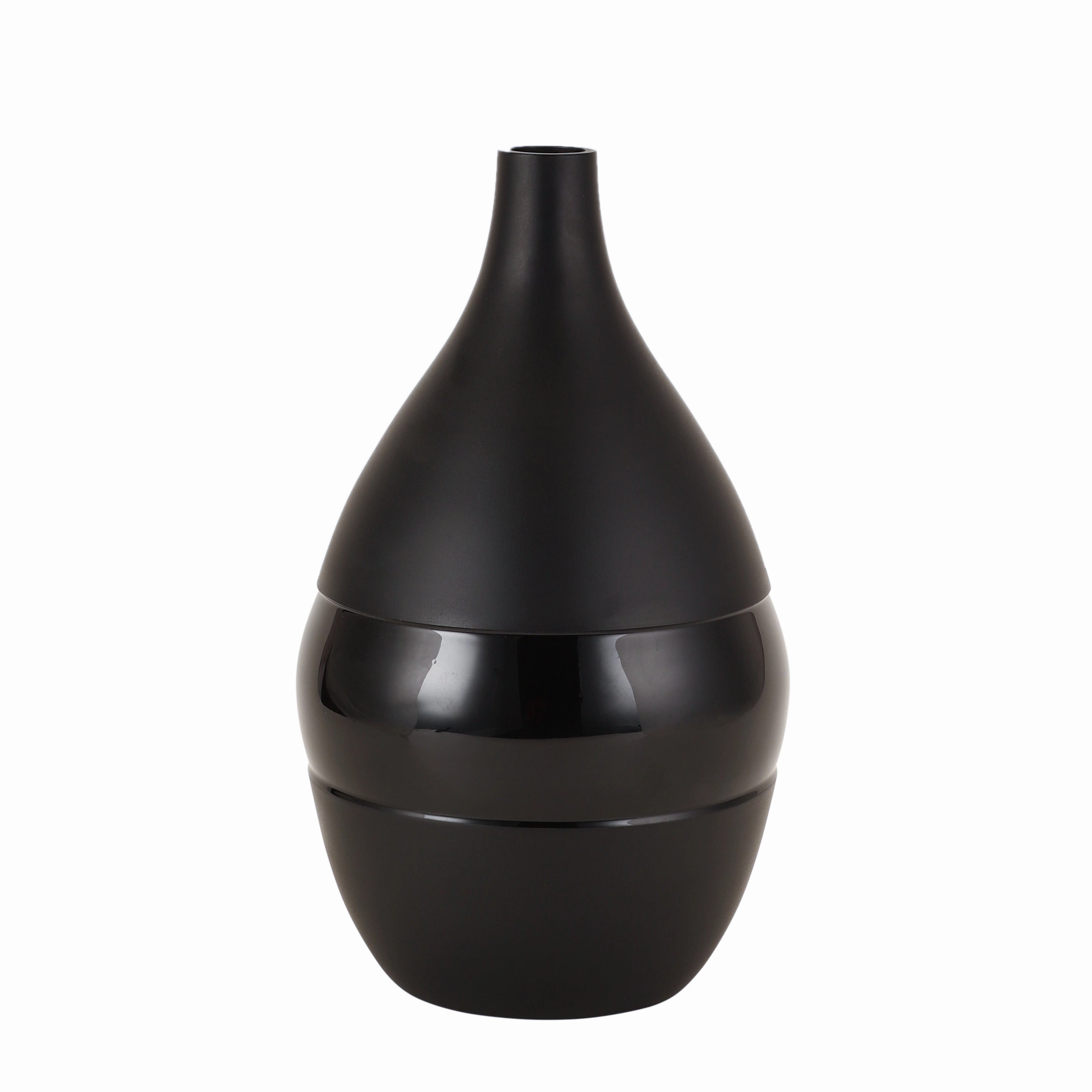 Vesera Black Enamel Vase Large