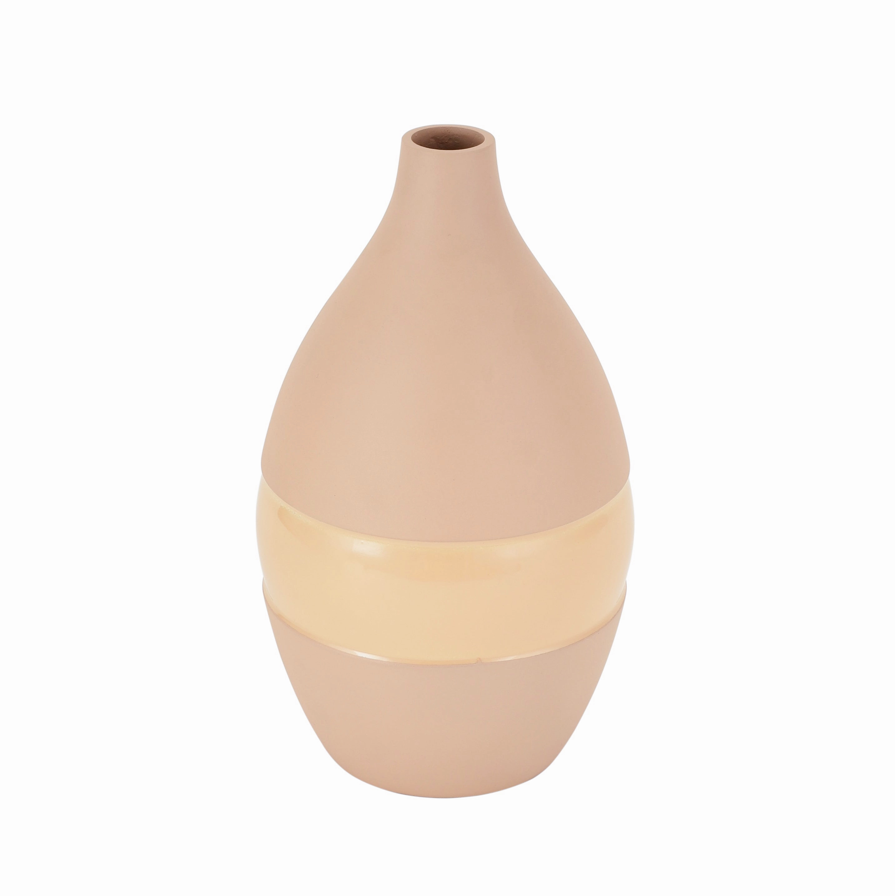 Vesera Peach Enamel Vase