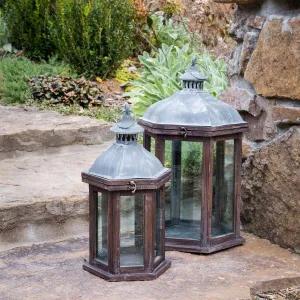 Villa Lantern Set dried flowers  