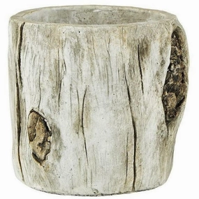 Villa Collection Flowerpot ? 16 Cm, Offwhite dried green plant  