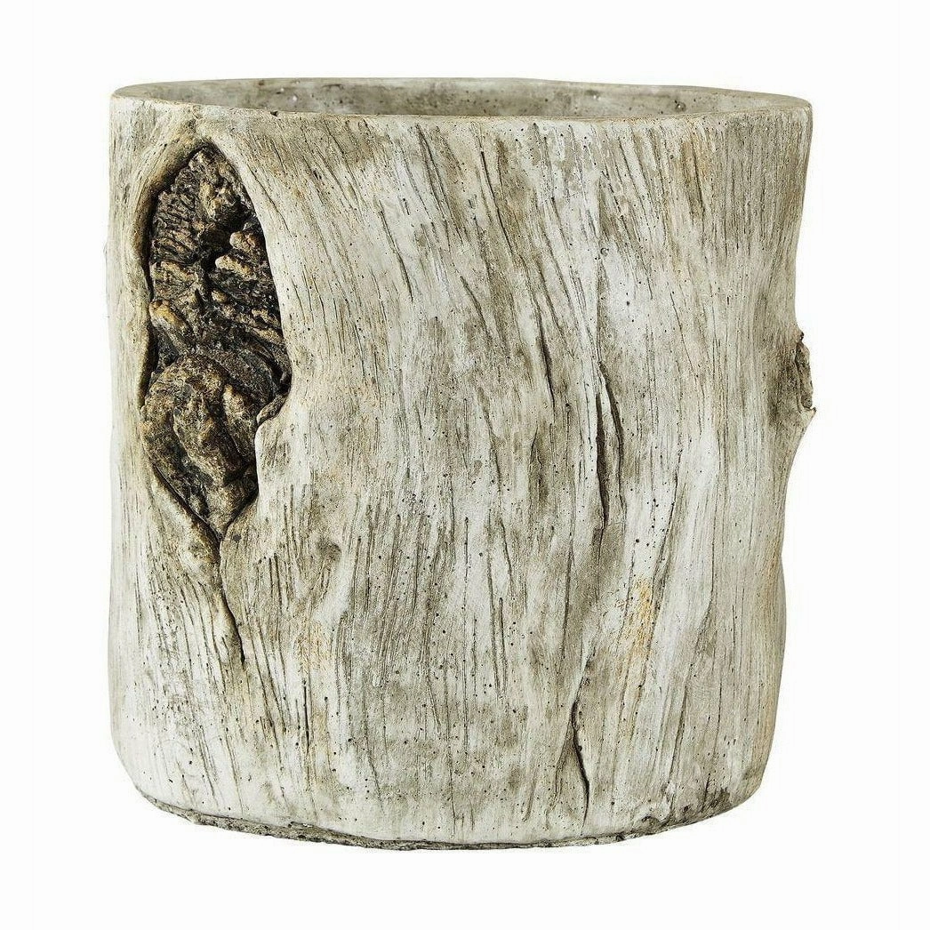 Villa Collection Flowerpot ? 20 Cm, Offwhite dried green plant  