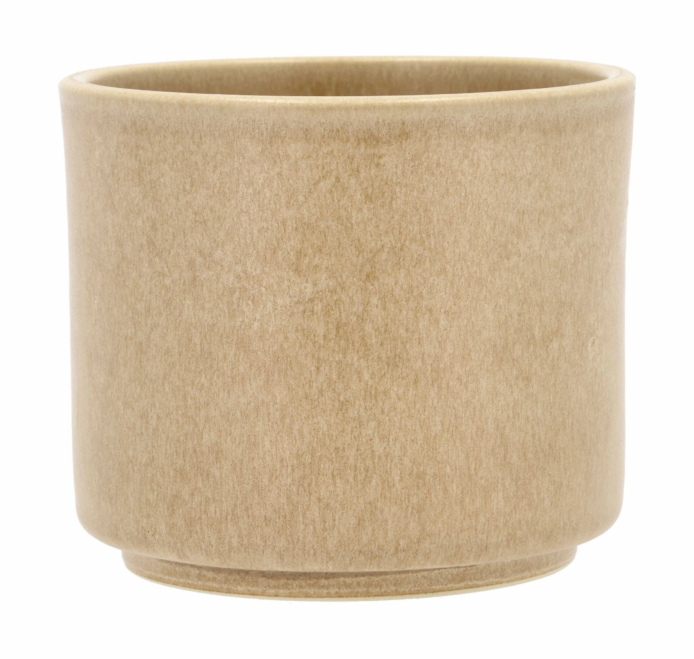 Villa Collection Leer Flowerpot ? 13 X 11 Cm, Cream dried green plant  