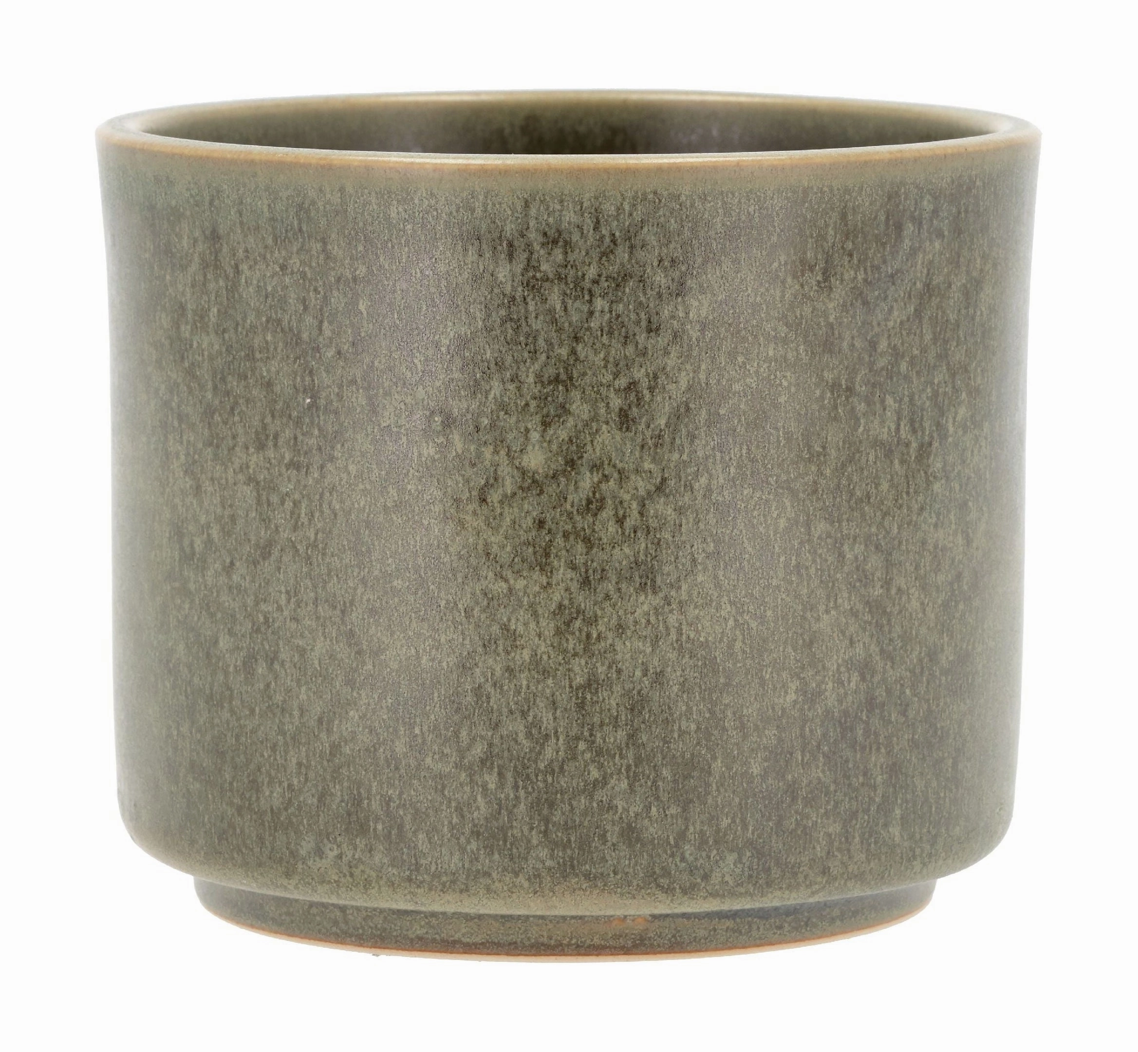 Villa Collection Leer Flowerpot ? 13 X 11 Cm, Green dried green plant  