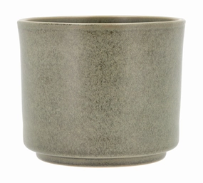 Villa Collection Leer Flowerpot ? 17 X 15 Cm, Green dried green plant  