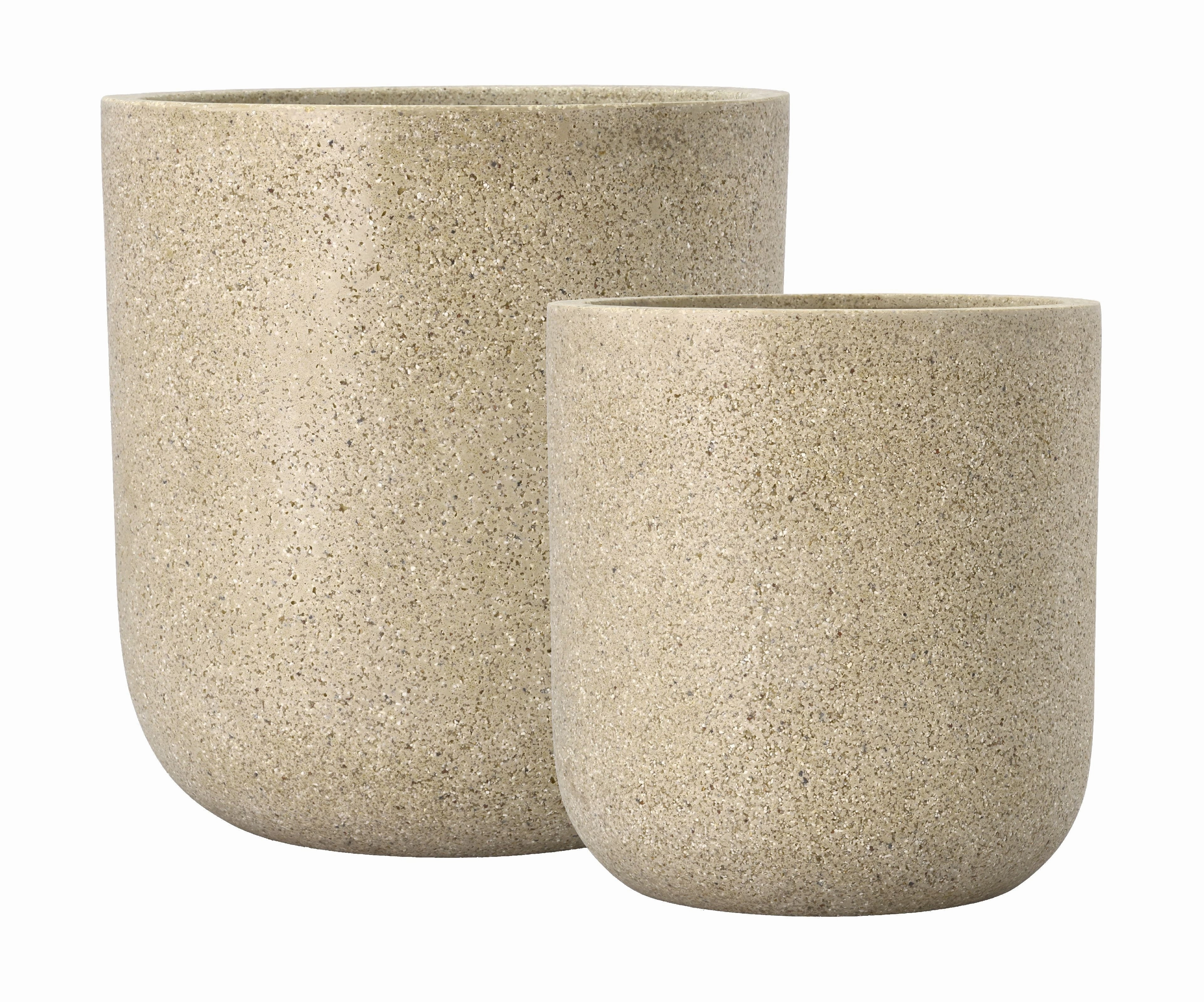 Villa Collection Thum Plant Pot 2 Pcs Nature ?x H 27/37x29/39 dried green plant  