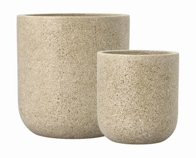 Villa Collection Thum Plant Pot 2 Pcs Nature ?x H 37/45x39/47 dried green plant  