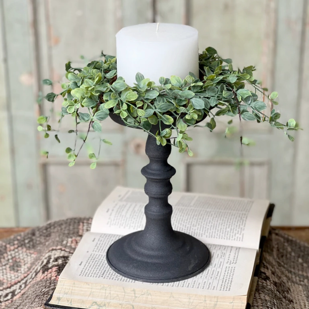 Vinca Leaf Candle Ring