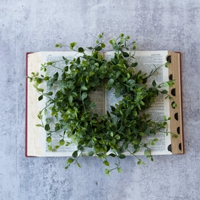 Vinca Leaf Candle Ring xl flower pot  