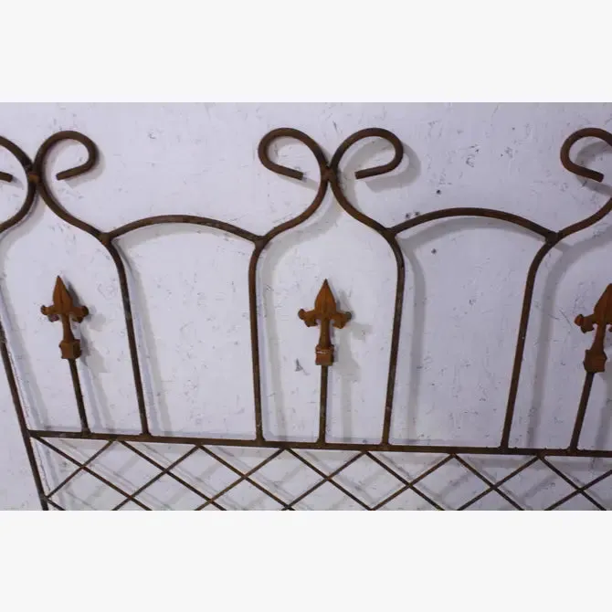 Vintage Style Fence X's & 3 Finial Fence Outdoor Edging