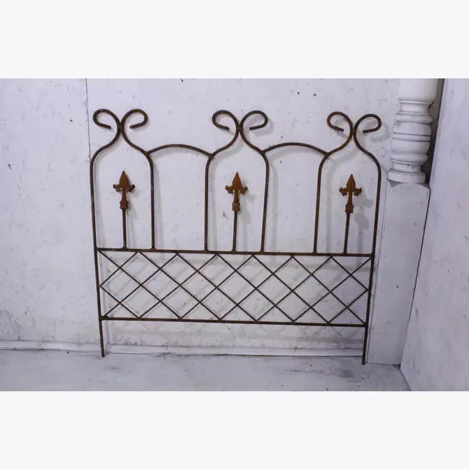 Vintage Style Fence X's & 3 Finial Fence Outdoor Edging