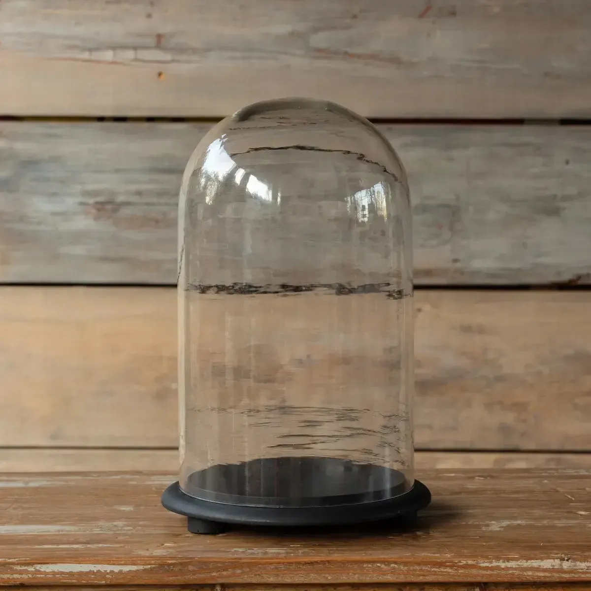 Vintage Style Glass Display Dome With Base