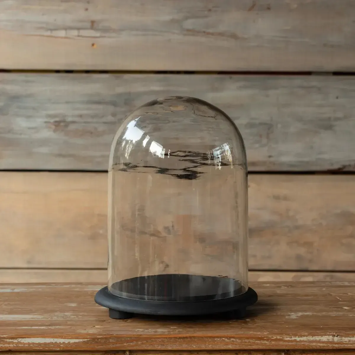 Vintage Style Glass Display Dome With Base