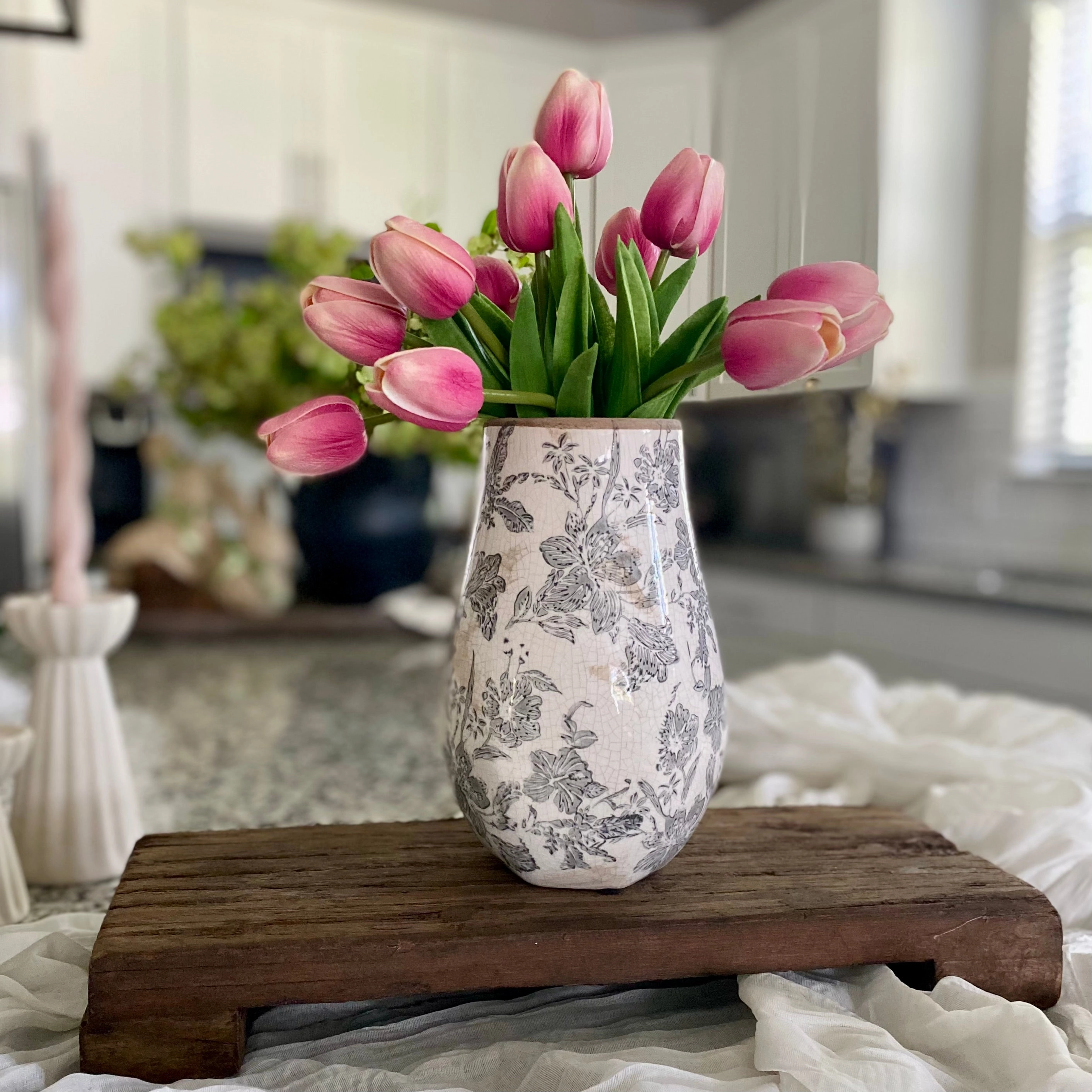 Vintage Style Floral Vases