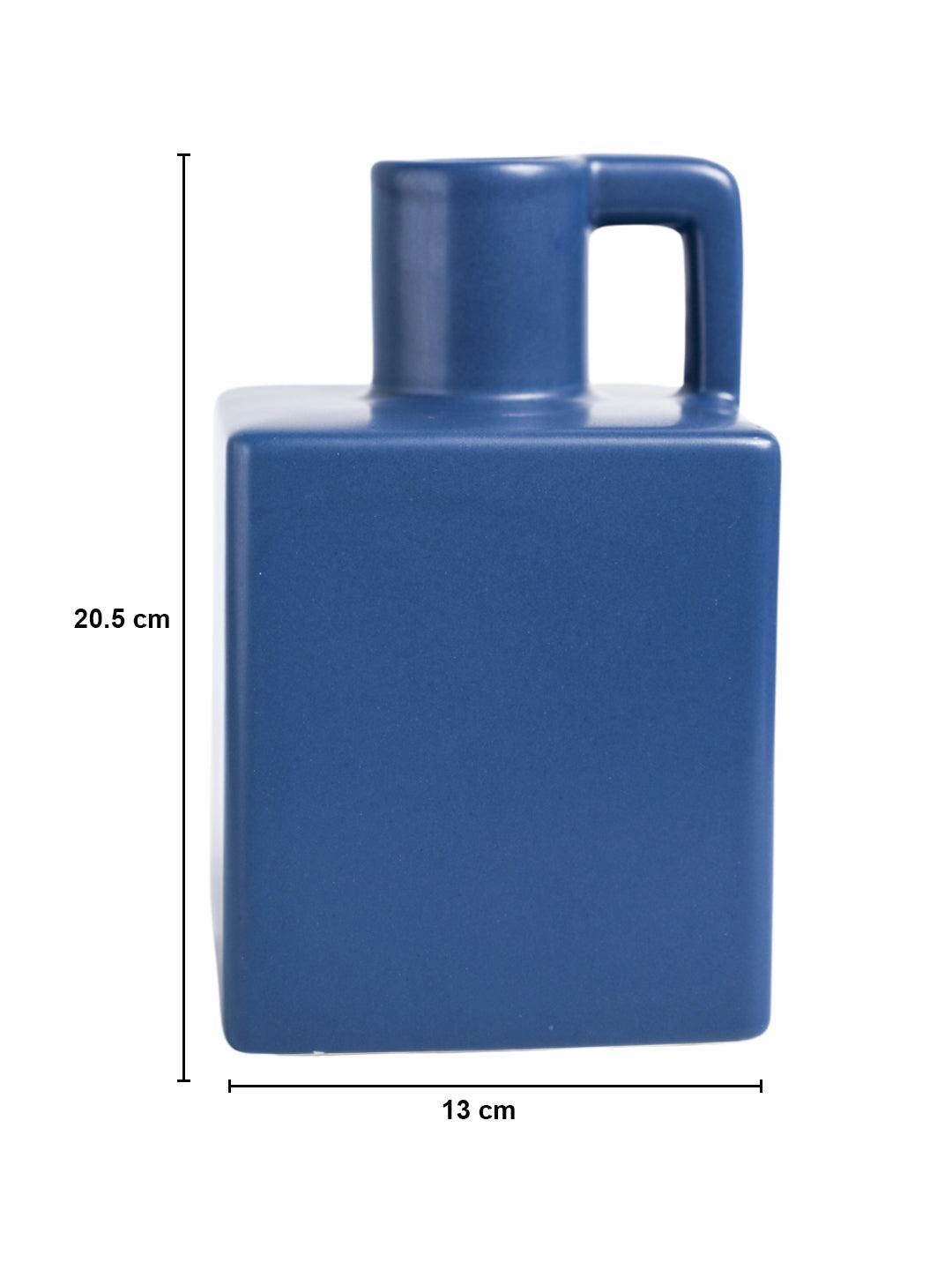 VON CASA Ceramic Blue Vase