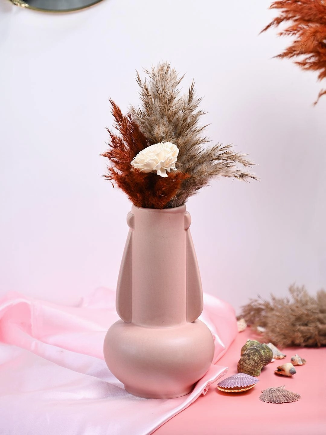 VON CASA Ceramic Peach Vase