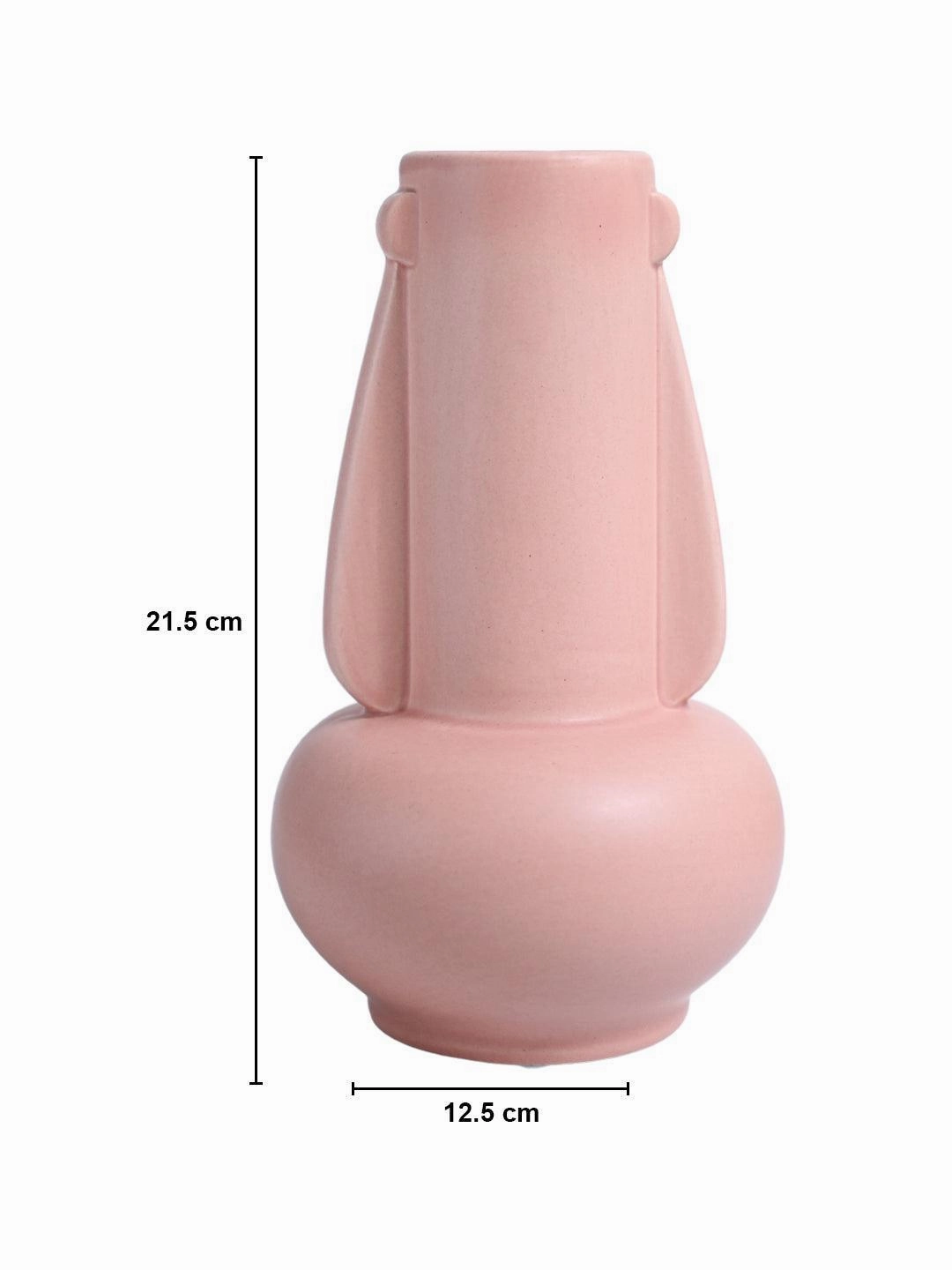 VON CASA Ceramic Peach Vase