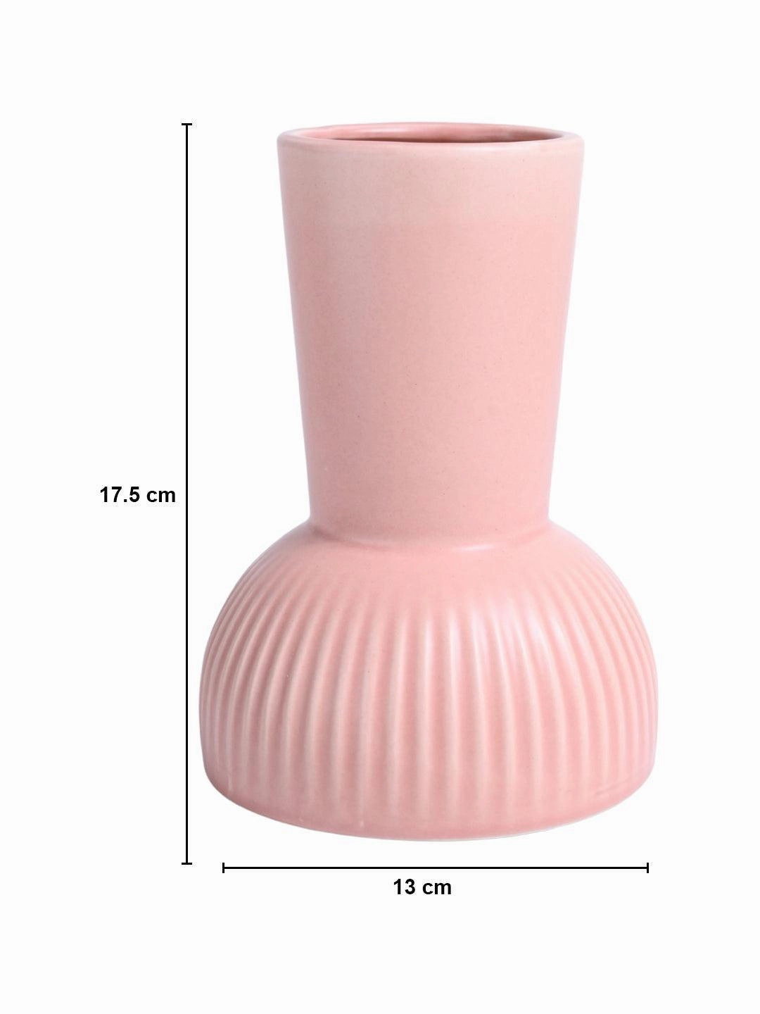 VON CASA Ceramic Peach Vase