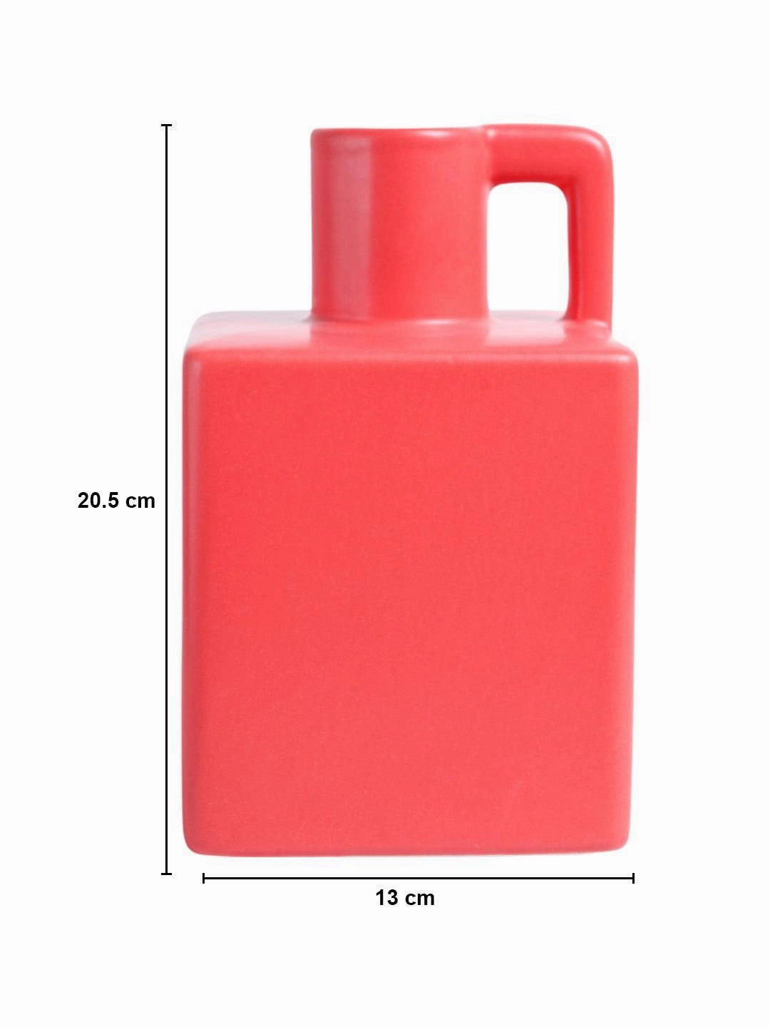 VON CASA Ceramic Red Vase