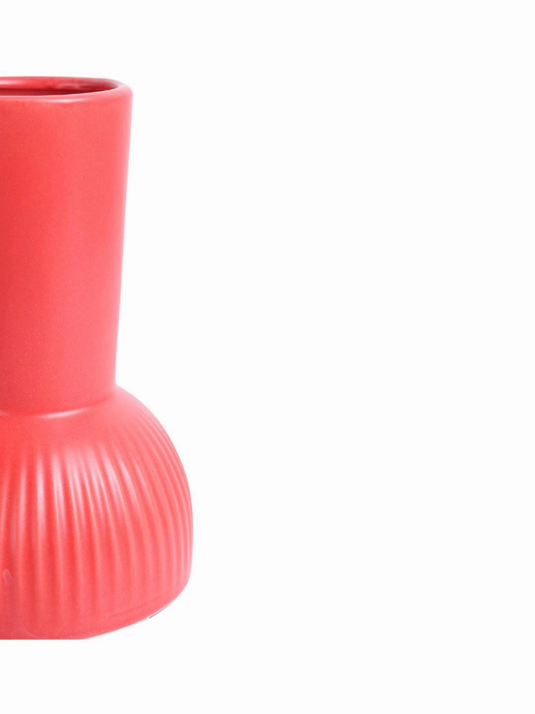 VON CASA Ceramic Red Vase
