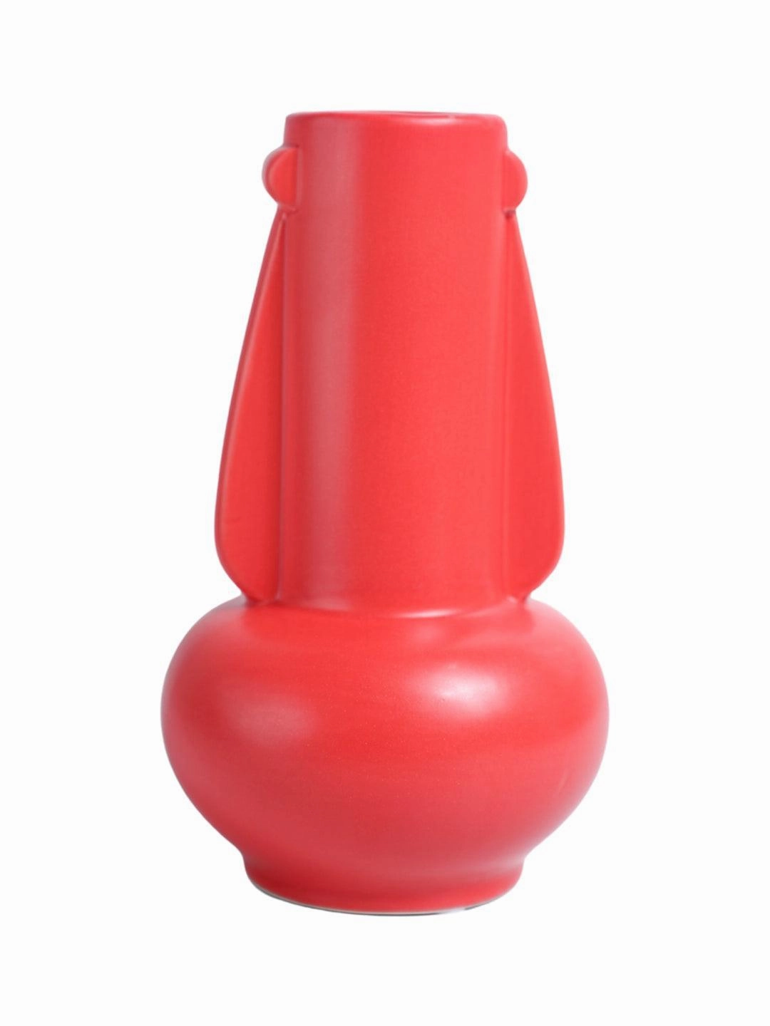 VON CASA Ceramic Red Vase
