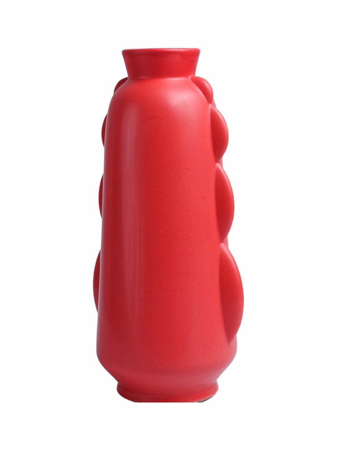 VON CASA Ceramic Red Vase