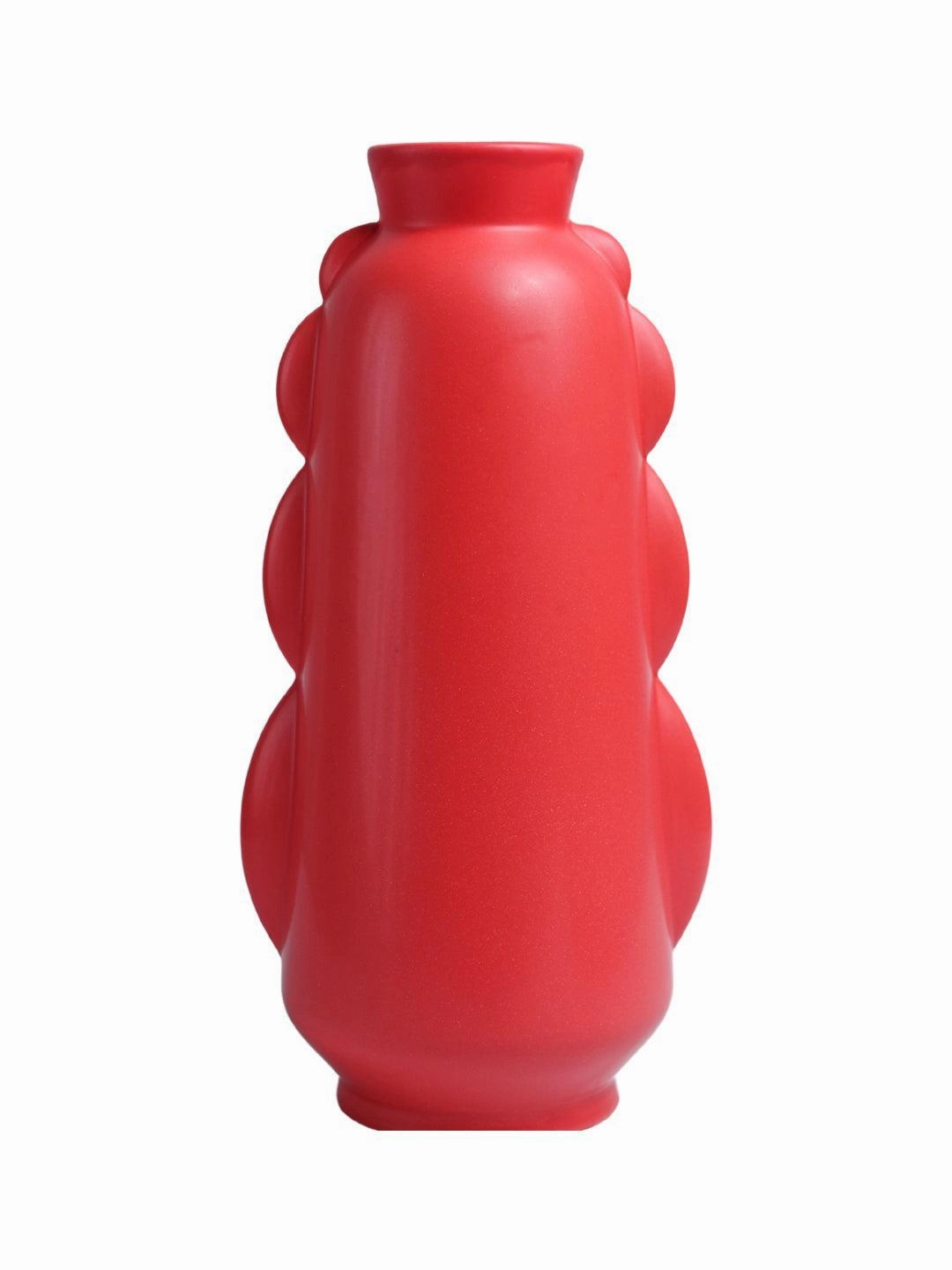 VON CASA Ceramic Red Vase