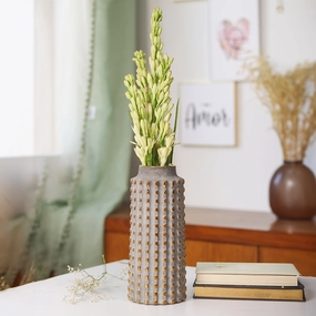 VON CASA Geometric Ceramic Vase dried green plant  