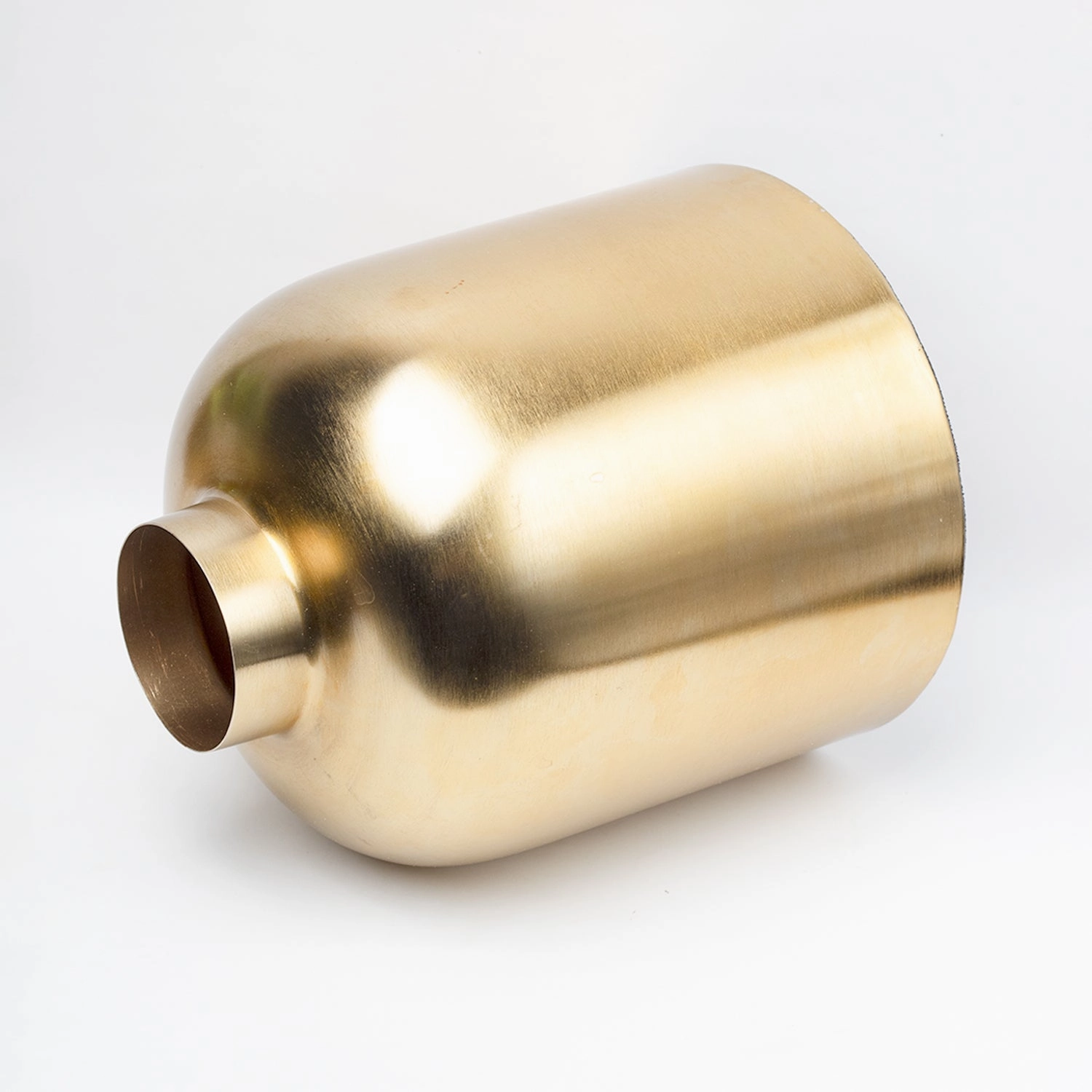 VON CASA Gold Cylindrical Flower Vase