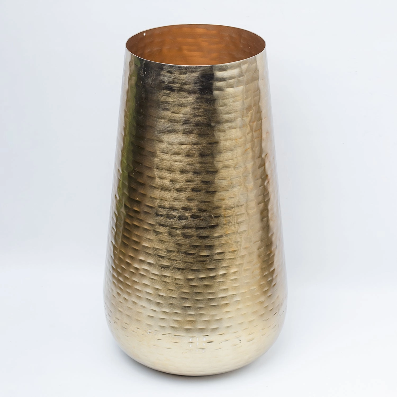 VON CASA Gold Cylindrical Flower Vase