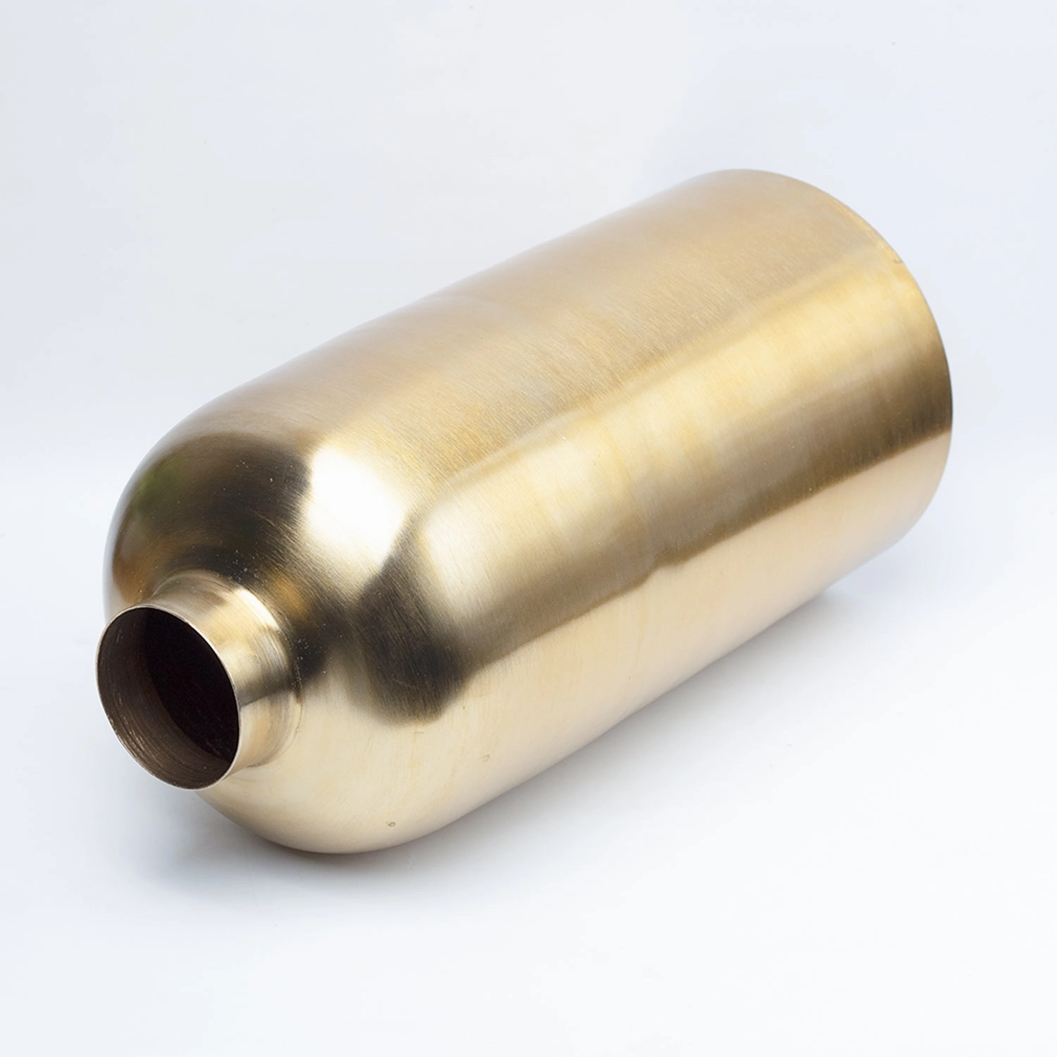 VON CASA Gold Cylindrical Flower Vase