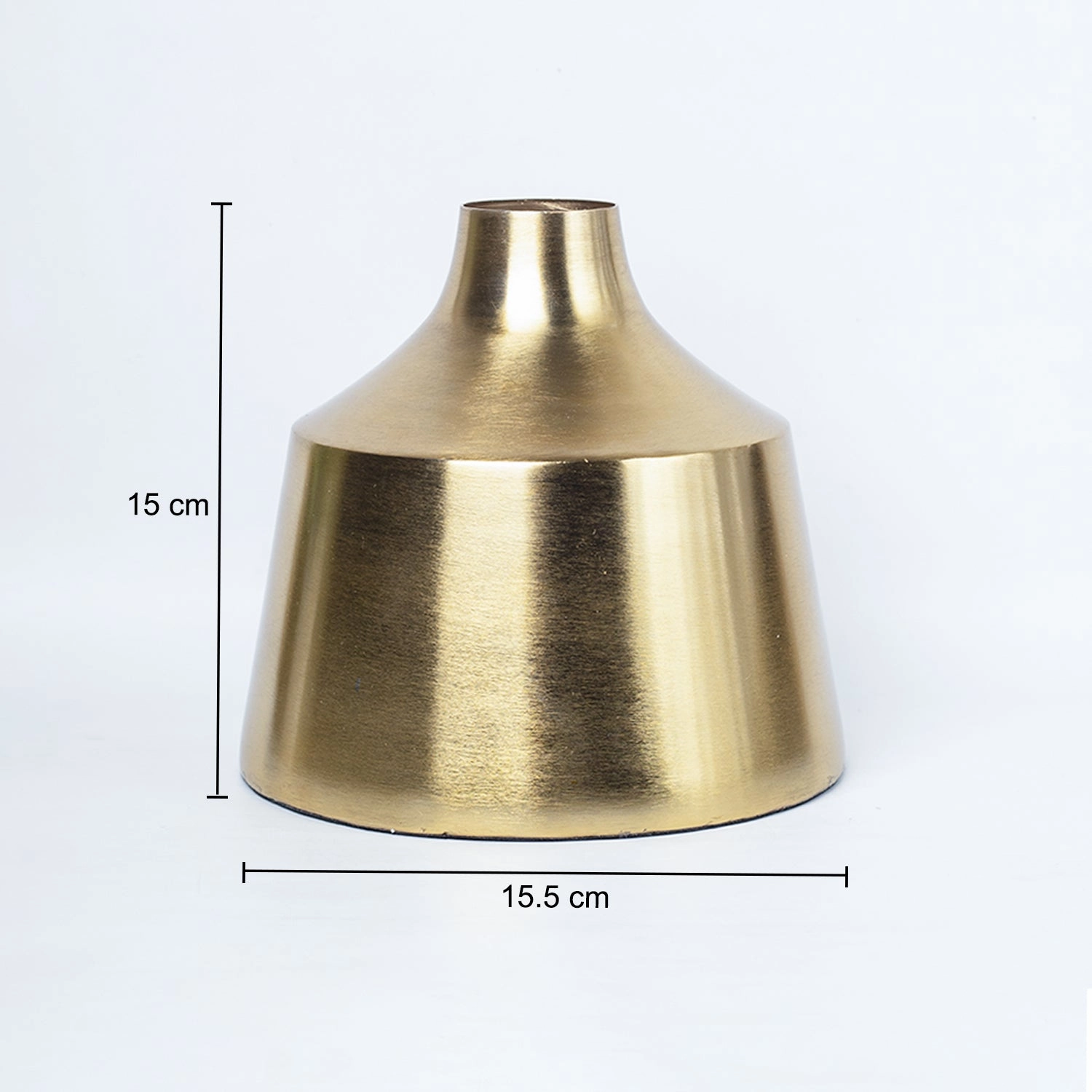VON CASA Gold Cylindrical Flower Vase