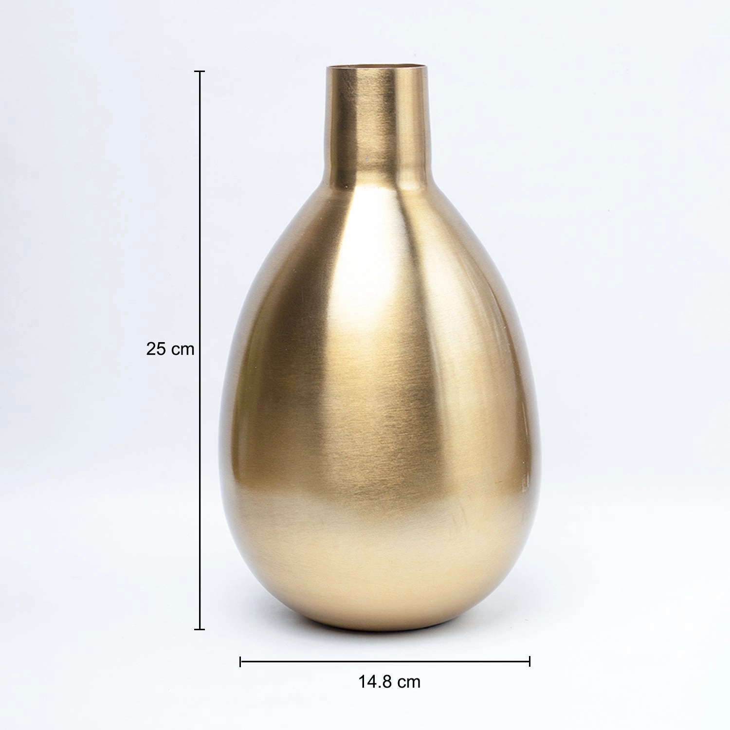 VON CASA Gold Pear Flower Vase