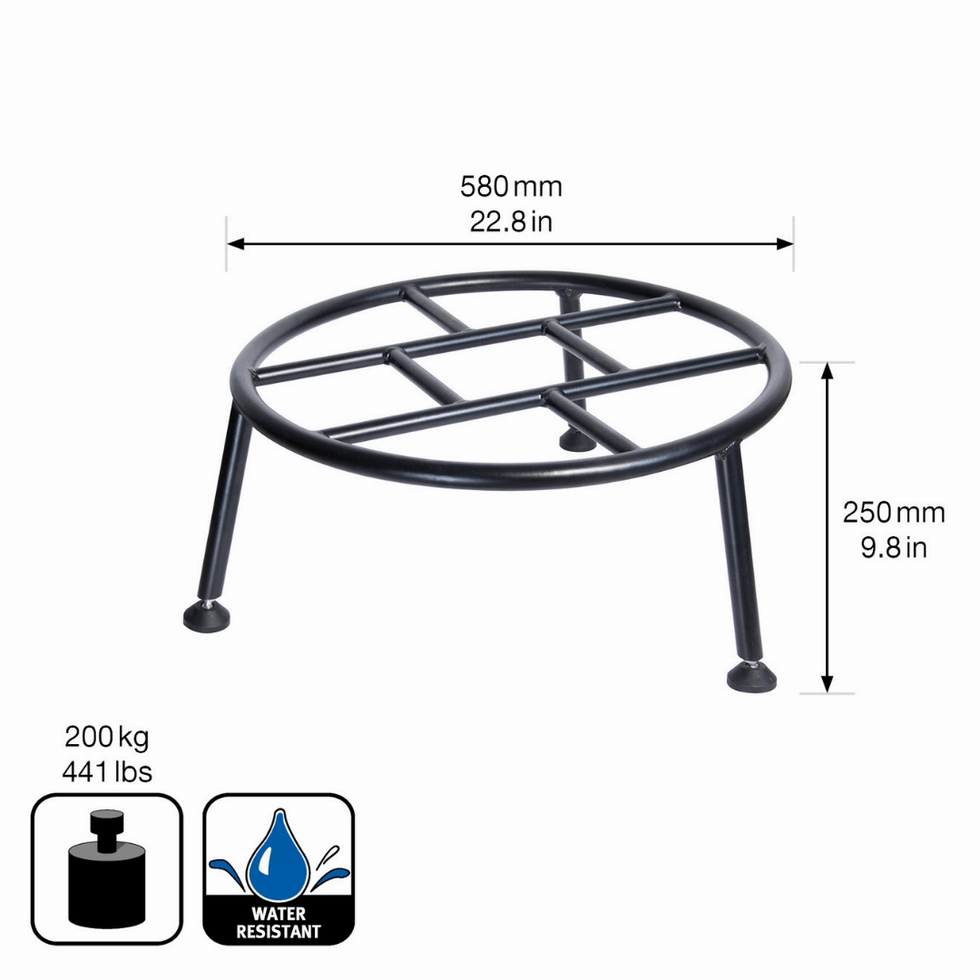 Wagner Indoor/Outdoor Plant Stand Black - Heavy Duty