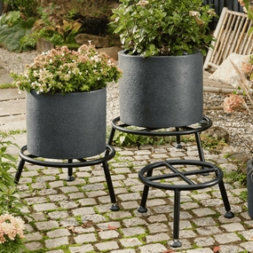 Wagner Indoor/Outdoor Plant Stand Black - Heavy Duty plant seeds  