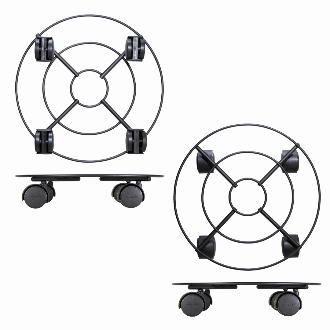 Wagner Indoor Plant Trolley Black Metal