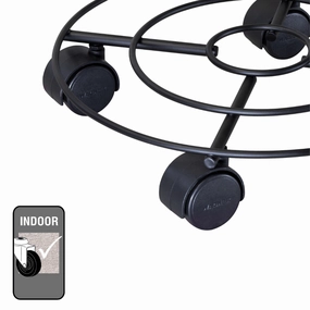 Wagner Indoor Plant Trolley Black Metal plant seeds  