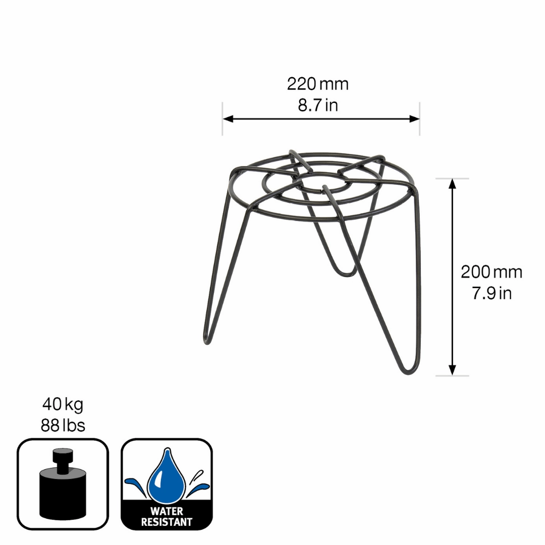 Wagner Plant Stand indoor/outdoor Black Metal