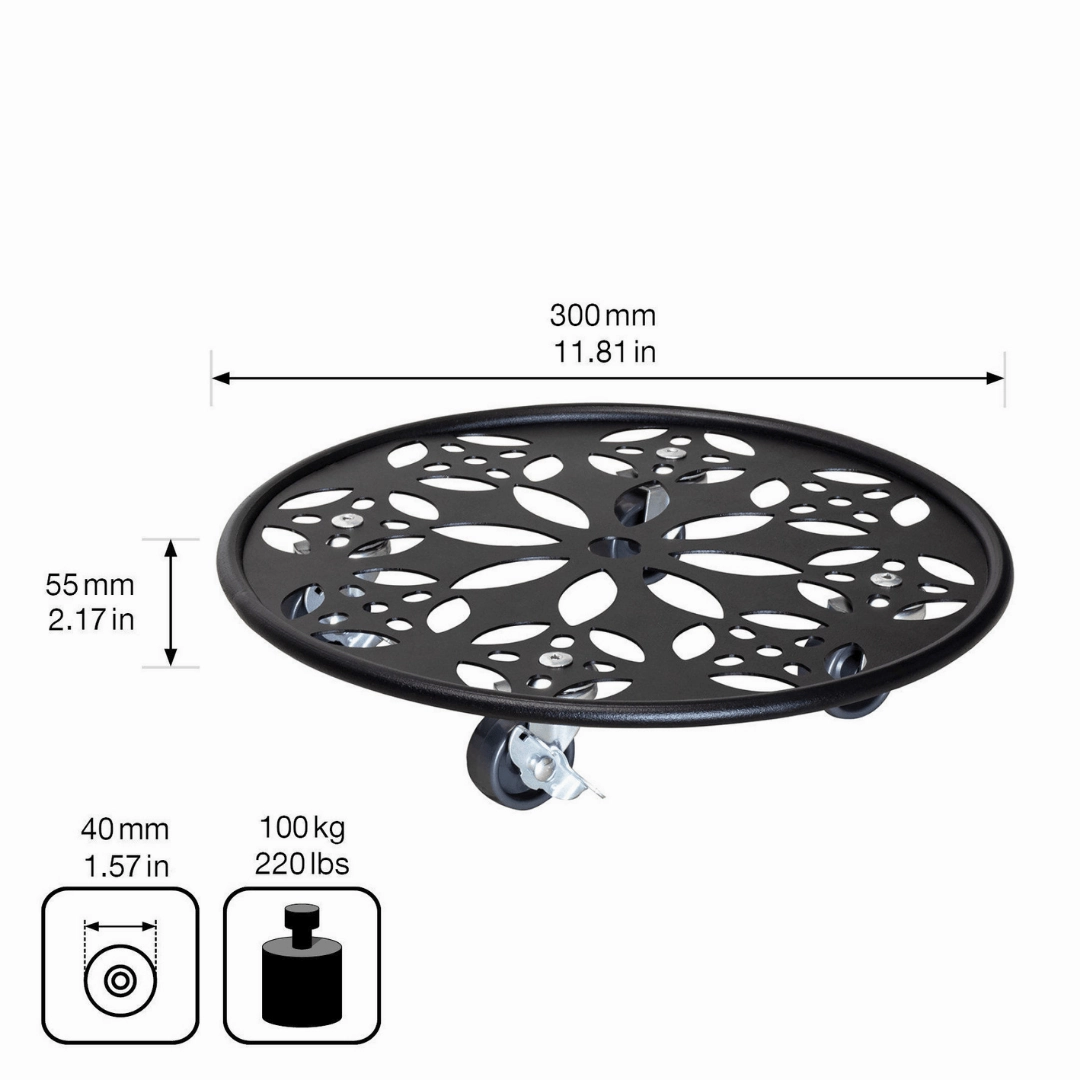Wagner Plant Trolley Indoor Round Floral