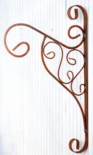 Wall Bracket for Hanging Basket dried flower branch  