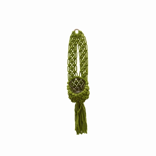 Wall Hanging Planter - Moss Green 24 Inch plant seeds  