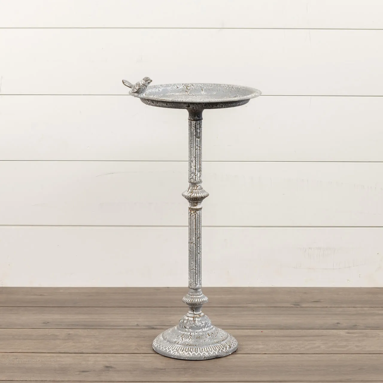 Weathered Grey Birdbath