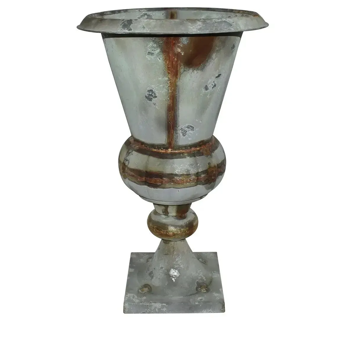 Weathered Tin Church Urn Set