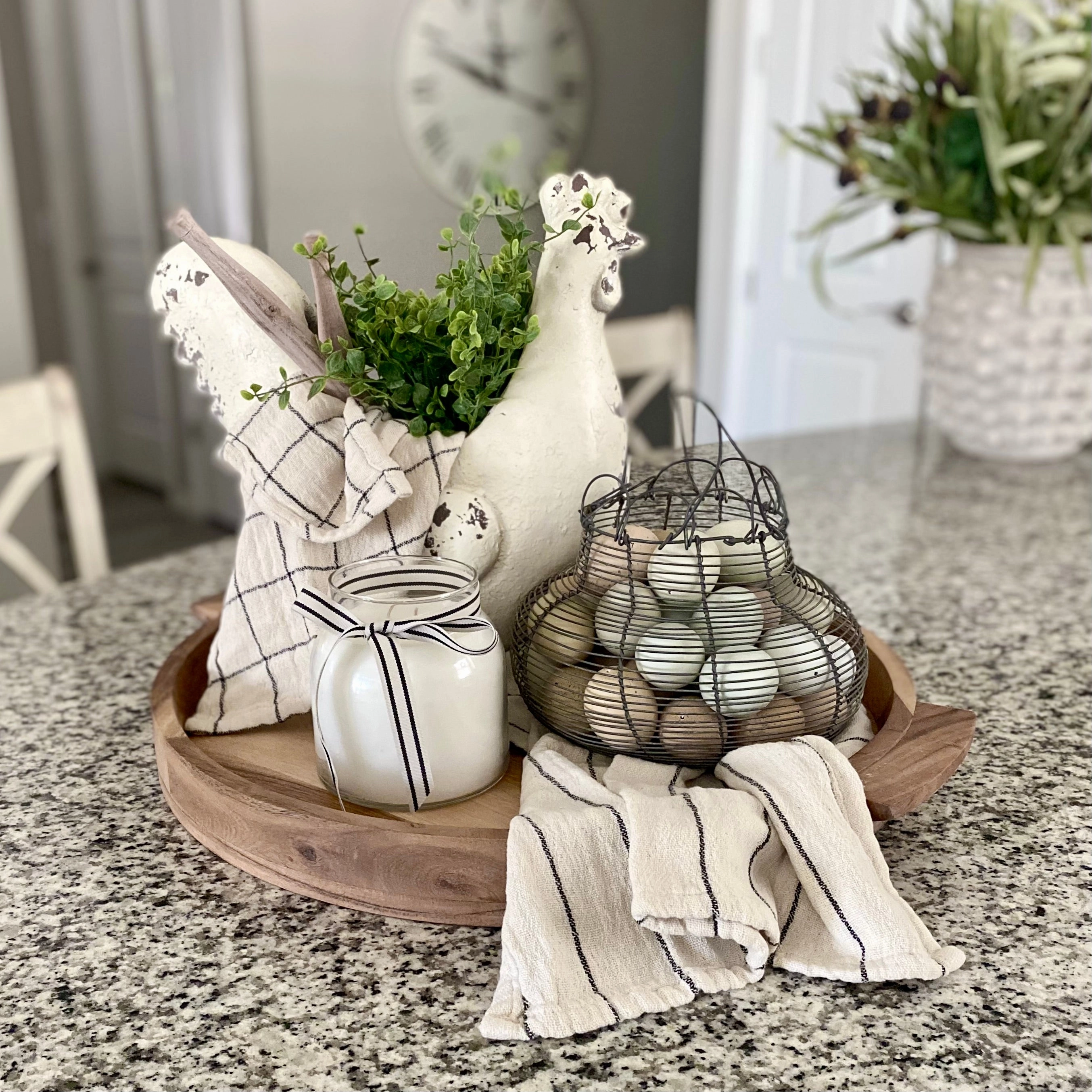 Weathered Hen Planter outdoor greenery  