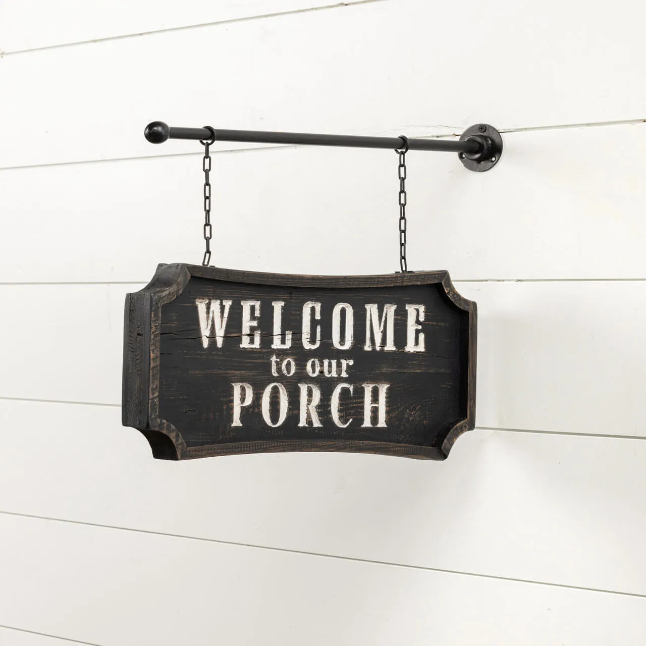 Welcome To Our Porch Double Sided Hanging Sign