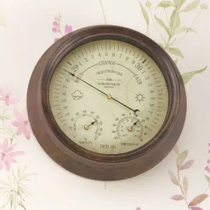 Westminster Barometer & Thermometer dried flowers  
