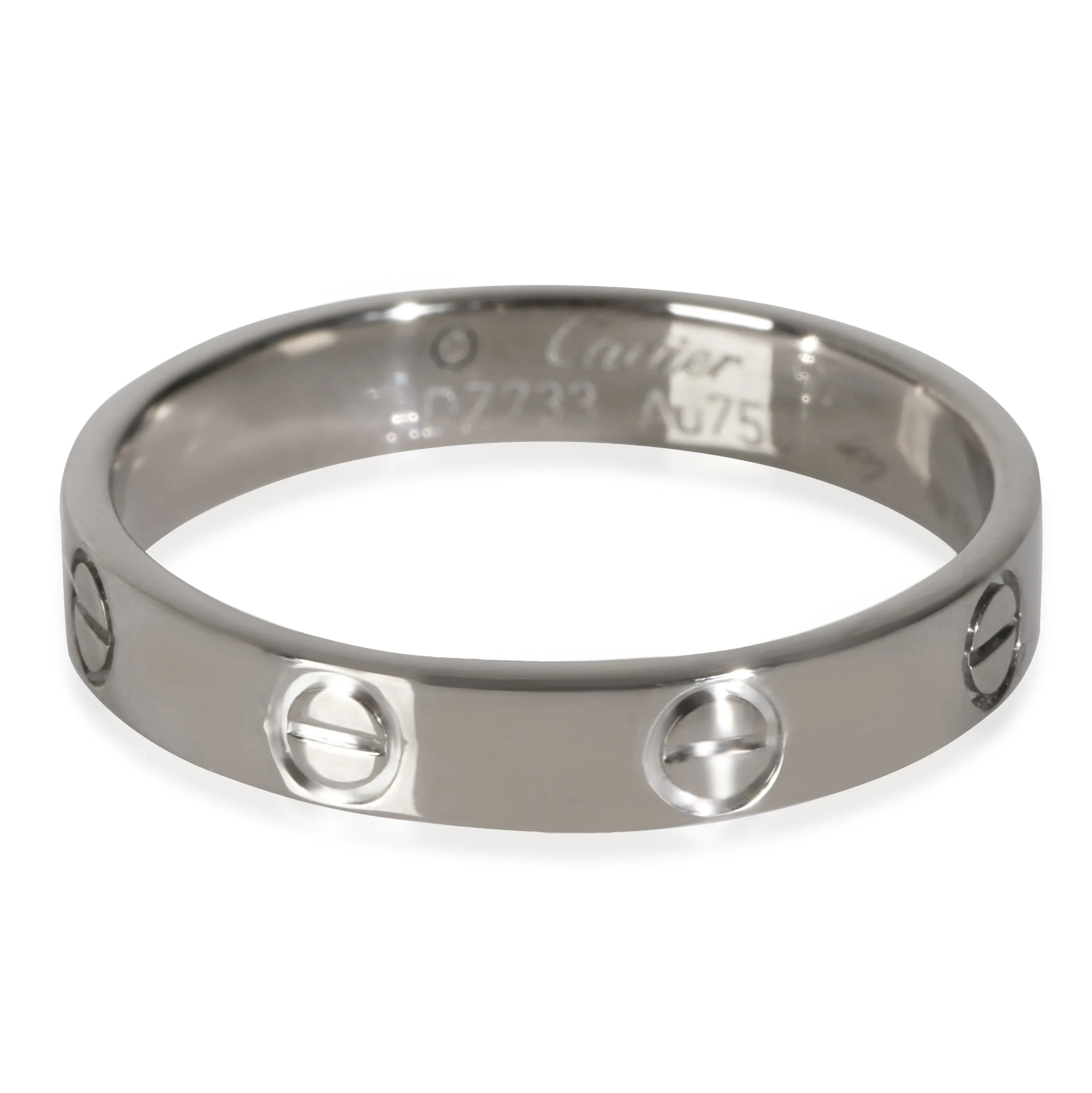 White Gold  Love Band